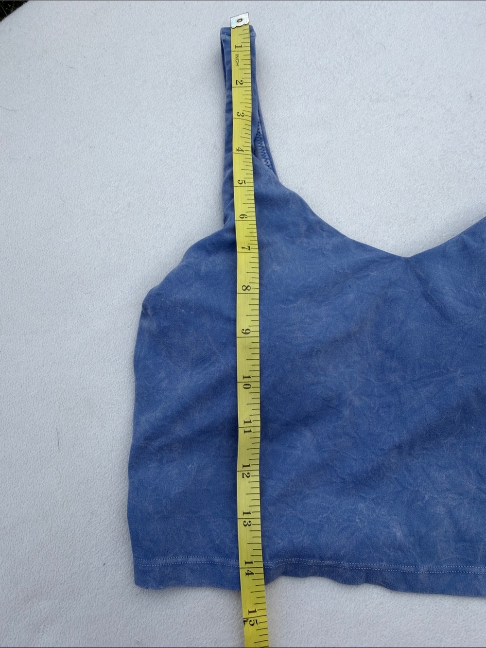 Sky Blue Scoop Neck Crop Tank Top - Picture 8 of 9